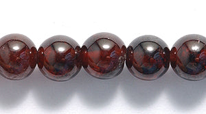 6ST418: Garnet Smooth Round 6mm - 15Inch