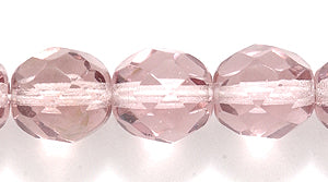 8FC296: CZ FACET RD TRANS LT Amethyst 8mm 150PC