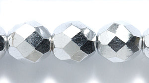 8FC815-FR: CZ FACET RD Full Coated Silver 8mm-25PC