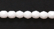 4FC112R: CZ FACET RD Opaque White 4mm-100PC