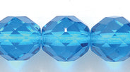 10FC264: CZ FACET RD TRANS MED Aqua 10mm 150 Pc