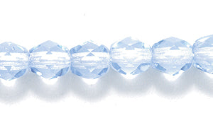 5FC272: CZ FACET RD TRANS LT Sapphire 5mm-1200PC
