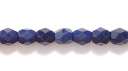 4FC179R: Cz Faceted Round Opaque Deep Navy Blue 4mm-100PC