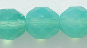 10FC280-S: CZ FACET RD Opal Sea Green 10mm 150PC