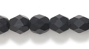 6FC109-MR: CZ FACET RD Black Matte 6mm-50PC