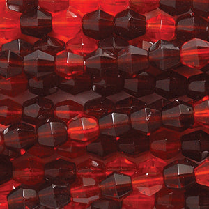 82FC9994: CZ FC Diamond Ruby Garnet Mix 4mm 600PC