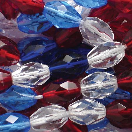 35FA9009-QR: CZ Global Faceted Garnet/sapphire/crystal 8x11mm-20PC