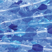 87FC9996R: CZ Faceted Diamond Blue Mix 7mm-75PC
