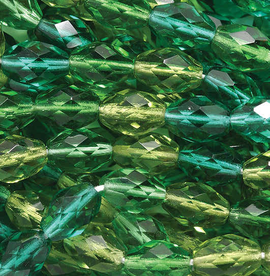 35FC9010R: CZ Faceted Oval Mix #9010 11x8mm-25PC