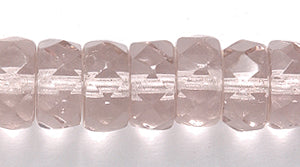 74FC296-PR: CZ Faceted Disc Trans Very Pale Amethyst 8mm 25PC