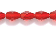 43FC246-LTR: CZ Faceted Drop LT Garnet 5x7mm-50PC
