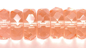 76FC291R: CZ Faceted Disc Trans Pink 10mm-25PC