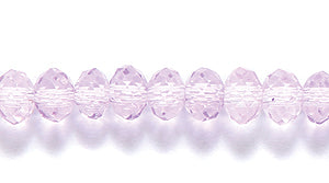 71CD295-V: Crystal Round Rondelle Violet 3x4mm 1STR