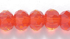 75CD244: Crystal Rondelle Siam A A A 6X8MM 16" String