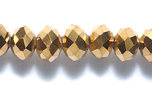 73CD856: Crystal Round Rondelle Bronze 4x6mm 1STR