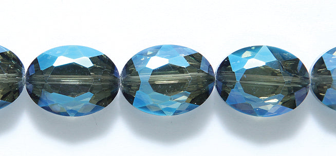 37CD506: Crystal Oval 1/2 Blue AB 12x16mm