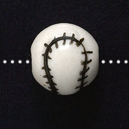 CI9002: Porcelain Baseball 8-10mm -4PC