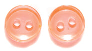 10BU234: Plastic Craft Buttons DK ORNG 200PC