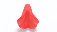 10PL345: Plastic Flower Red 10mm-150PC