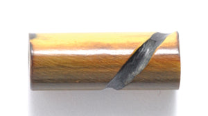 18HR153-TC: Horn Tube Burnt With Carving 3/4 Inch 50 Pieces