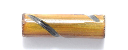 24HR153-TC: Horn Tube Burnt With Carving 1 Inch 50 Pieces