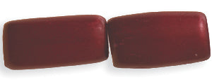 13BN146: India Bone Tube Dark Red Dyed 7x13mm Average 40 Pieces