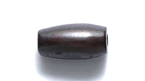 12IP158: India Bone Hare Pipe Dark Brown .5 Inch 50 Pieces