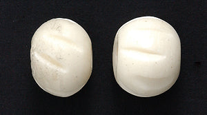 10BN114-C: Bone Round Carved 10mm 50 Pieces