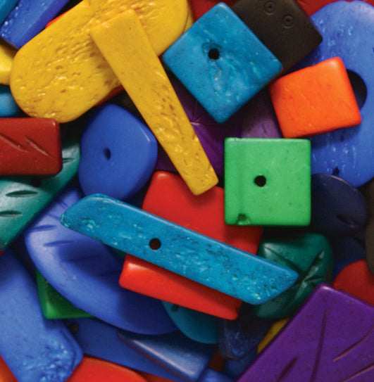 BN525: Bone Assorted Mix Shapes/sizes And Colors 150 Grams