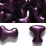8TE699-PR: CZ Tee Bead Purple Velvet Pearl 2x8mm-50PC