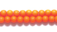 3RD638-NMR: CZ Round Orange Neon Matte 3mm-100PC