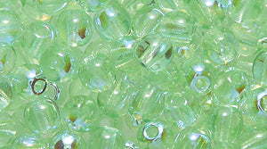 4RD581-5LA: CZ Round Mint Green AB 4mm 400PC