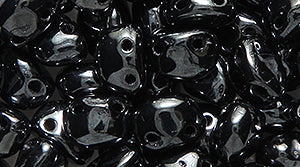 30CA309R: CZ Candy Oval 2HOLE Gunmetal 4x6mm-100PC