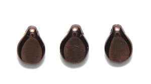 57DP109-9OR: CZ Pips Black Picasso Purple 5X7mm Loose-50PC