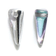 13DP505-LTR: Preciosa Ornela 6x13mm Crystal Vitrail Light Villa Beads 25pc