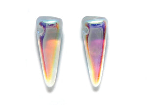 13DP512R: CZ Villa Drop Crystal AB 6x13mm-25PC