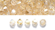 80CC851: Preciosa Crystal Dia Crystal Blonde Flare 3mm-144PC
