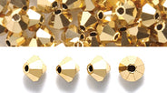 82CC854-FC: Preciosa Crystal Dia Gold Aurum Full Coated 4mm-144PC