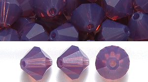 86CC290-8: Preciosa Crystal Dia Amethyst Opal 6mm-72PC