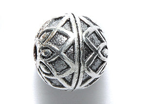 ME4187-S: Bead Arches Silver 13mm-4PC
