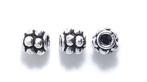 IN184-9S: Bali Style Copper Spacer ANT Sil 5mm-30PC