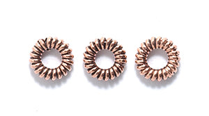 IN184-10C: Bali Style Copper Spacer Bead 6mm 100PC