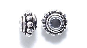 IN184-14S: Bali Style Copper Spacer ANT Sil Plating 5x8-20PC
