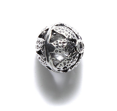 IN185-46: Bead Leaf Design Sil 15mm-4PC