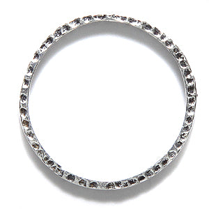 IN185-40: Textured Ring Sil No Hole 22mm-10PC