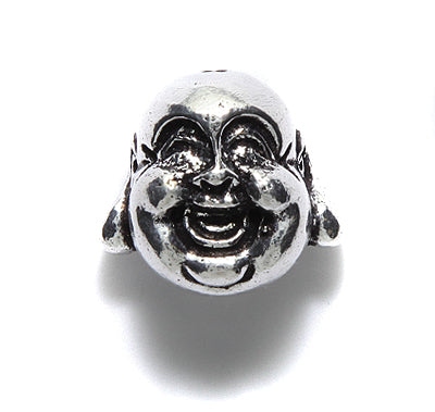 IN185-50: Bead Laughing Buddha Sil 20x18mm-1PC