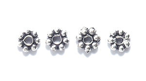 IN184-18S: Bali Style Daisy Spacer ANT SPL 4.5mm 150PC