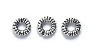 IN184-10S: Bali Style Copper Spacer ANT Sil 6mm-100PC