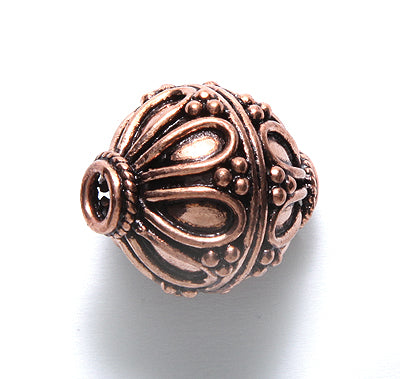 IN184-98C: Bali Style Copper Round 20mm 1PC