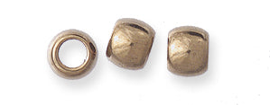 ME552: Barrel Raw Brass Large Hole 3.7mm 12PC-12PC